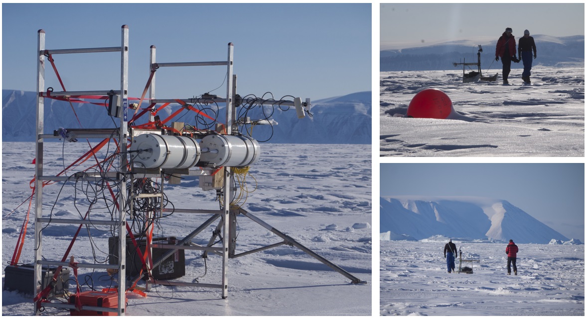 Ice surface Temperature measurements taking place in Qaanaaq, Greenland