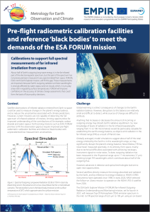 Satellite observations of infrared radiation emitted from Earth to space could be used to measure changes in the planet’s energy balance, and so reduce the uncertainties associated with climate predictions. However, current missions are not capable of detecting the full spectrum of infrared radiation of interest, limiting opportunities for improved understanding of the contributions of, for example, carbon dioxide and water vapour. Forthcoming missions such as ESA’s FORUM promise to fill this observation gap but require improved pre-flight radiometric calibration facilities and reference ‘black bodies’ with unprecedented low measurement uncertainties.